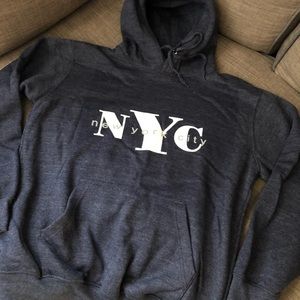 Charcoal Blue NYC Hoodie. Only wore once - Size M